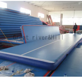 Jaunās piepūšamās akrobātika mat apmācību fitnesa gaisa trases sporta vingrošanas paklājs ar bezmaksas sūknis, 9m x 2 m x 0,2 m pārdošanai