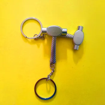 1 Gab. Mini rīks, keychains āmuru keyring vāle keychain metal keychain, cinka sakausējums, atslēgu gredzens rīku keyring radošo keychain