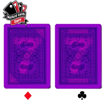 Modiano Veco Trofeju Plastmasas Neredzamas Tintes Marķējums, kas Spēlē Kārtis Perpestive Saulesbrilles Sarkanā un Zilā 4PIP Pokera Izmēra
