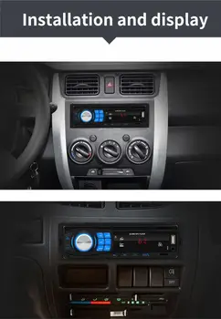 Jaunu SWM 8013 Vienu 1DIN Auto Stereo DC12V MP3 Atskaņotājs Galvas Vienības Bluetooth USB2.0 AUX Subwoofer Radio Auto FM radio Dropshipping