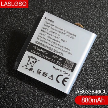 Labas Kvalitātes 880mAh AB533640CU Akumulators Samsung C3110 G400 G500 F469 F268 G600 G608 J638 F330 F338 GT-S3600i