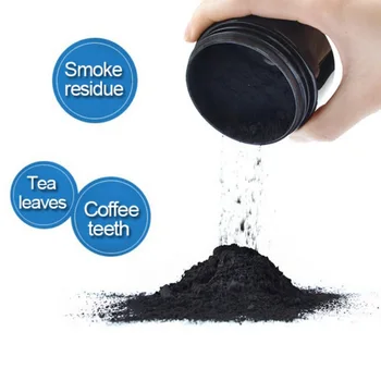 Bambusa kokogles zobu balināšanas līdzeklis dabas salona tīrīšanas pulveris spēcīgs formula zobu balināšanas melns