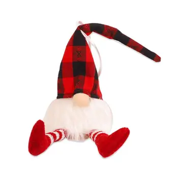 Ziemassvētku zviedrijas Rotājumi santa gnome plīša trikotāžas lelle Apgaismota Meža Cilvēks Lelle Kulonu Mājas Puse Dekori JAUNAS