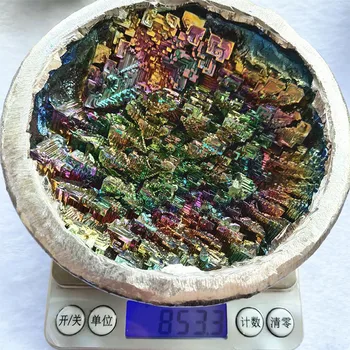 Bismuta Elements, Kristālu Bagātības Bļodā Rags Laimīgs Mājās Apdare Krāsains Bismuta Metāla Minerālu Standarta Kolekcija Dāvanu