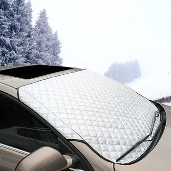 Četri Gadalaiki Bieza Saulessargs Sniega Bloka Priekšējā Vējstikla Sauļošanās Antifrīzs, Vējstiklu Alumīnija Folijas Karstuma Vairogs