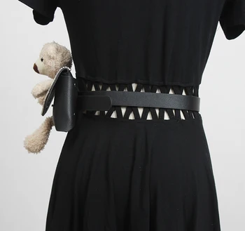 Sievietes, meitenes gudrs kawaii lāči soma, jostas jaunu 2021. gadam pavasara vasaras dizaineru ķēdes modes frēzēšana jostas soma melnās jostas