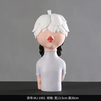 [HHT] Radošo galvu atstāj ziedlapiņu cepuri meitene rotas meitene sirds raksturs sveķu amatniecības home decoration guļamistaba apģērbu veikals