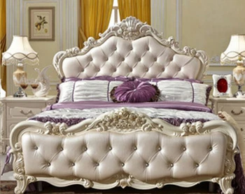 Masīvkoka gulta Modes Eiropas franču Cirsts gultas 1.8 m gulta 8560