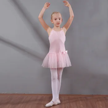 Meitenes, Baleta Deju Kleita Bērnu Dejas Tērps Sieviešu Kokvilnas Prakses Tērpu Apģērbu Vingrošana Leotard D0779