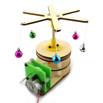FEICHAO DIY Rotējošo Bell Koka Zirgu, ar rokām Darinātas Rotaļlietas Fizisko Gizmo Celtniecības Bloki Modelis Komplekti Materiāli Saliktas Rotaļlietas