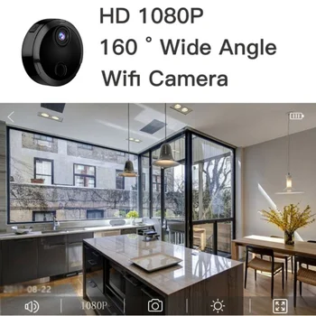 HDQ15 Mini Bezvadu Tīkla Videokameras Mājas Drošības Auto Kameru Atbalsts TF Kartes Iebūvēts Akumulators HD 1080P WIFi Kamera
