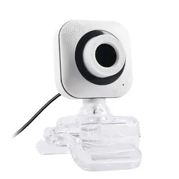 Mini Pārredzamu Klipu USB Datoru Kamera ar Mikrofonu Klēpjdatoru Webcam Video