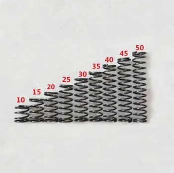 10Pcs 1,8 mm Stieples Diametrs 12mm ārējais Diametrs 15-50mm Garums Tērauda atsperes Spiediens Kompresijas Pavasarī
