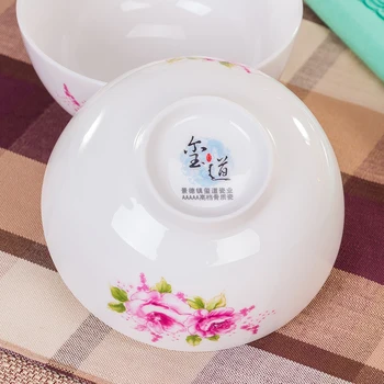 Keramikas trauki set 18 galvu, porcelāns galda piederumi Jingdezhen Rietumu ēdienus dāvanas galda piederumi galda piederumi