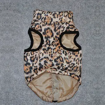 Pet Suņu Apģērbu Leopard Raksts Kucēnu Suņu Veste Apģērbu Maziem Suņiem Siltā Veste