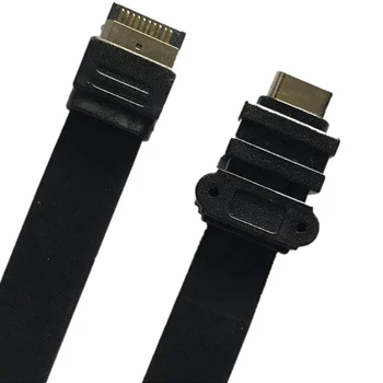 USB C Priekšējā Paneļa Mātesplati Galvenes pagarinātāja Vads 80cm, Iekšējo USB 3.1 10G Gen 2-Taustiņu Vīriešu Ostas