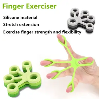 Pirkstu Gripper Pretestības Joslas Pirkstu Nestuvēm Silikona Rokas Exerciser Tvēriena Stipruma Rokas Treneris Fitnesa Aprīkojums