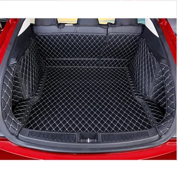 Augstas kvalitātes Tesla Model S ādas auto bagāžnieka paklājiņš, kravas starplikas piederumi bagāžas 2012 2016 2017 2018 2019 2020