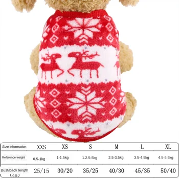 Pet Suņu Apģērbu Ziemassvētku Mājdzīvnieki Drēbes, Hoodies Rudens Ziemas Flaneļa Silts Svētku Drēbes Kucēnu Suņu Apģērbu Kaķis Ziemassvētku