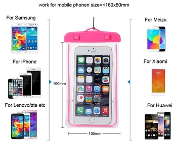 Ūdensizturīgs Peldēšana Mobilo Telefonu Gadījumos Maisiņš Segtu Touch Ekrāns Galaxy A9 A8 A5 A3 E3 E5 E7 On5 On7,Xcover 3/s7 aktīvs