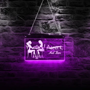 Pasūtījuma Personalizētu LED Sienas Karājas Neona Zīme Custom-made Sienas Lampas Dāvanu Pielāgošana Taisnstūra Akrila Biznesa Reklāmas Zīme