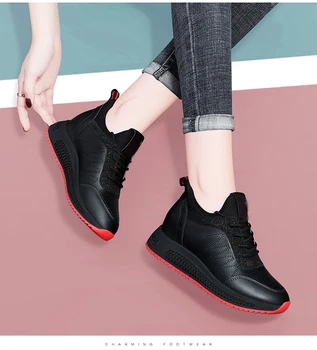 Sieviešu kurpes Iekšpusē vērību kurpes Paaugstināt kurpes jaunas modes ikdienas apavi Ērti tendence shoecx