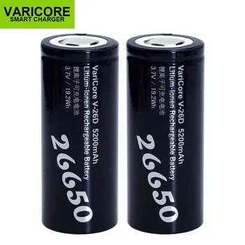 1-10PCS VariCore 26650 Li-ion Akumulators 3,7 V 5200mA V-26D Discharger 20A Strāvas akumulatoru, lukturīšu E-instrumenti akumulatora