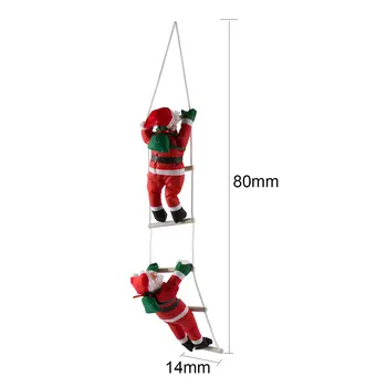 Liela 55/75cm Ziemassvētku Noel Natal Santa Claus Lelle Ar Kāpņu Lai Piešķirot Dāvanu Sint Nikolass Ziemassvētku Eglīte Apdares Jaunākās