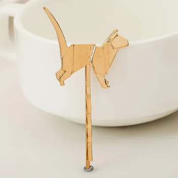1PC Cute Dzīvnieku Matadatu Modes Metāla Putni Fox Suns Sakausējuma Barrettes Bobby Klipus Pin Dizains Rīks, Sievietēm, Meitenēm