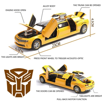 Augstas kvalitātes rotaļu 1:32 pagarinātā versija Automašīnas sakausējuma pull atpakaļ 6 durvju rotaļlietas automašīnas gaismas diecasts rotaļu automobiļi pieaugušo automašīnas modelis rotaļlieta dāvana