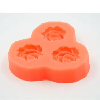 Jaunu 3D Ziedu Rožu Ziedu formas pomādes pelējumu silikona veidne virtuves piederumi cepumu saldumi un konfektes, pārtikas kūka dekorēšanas