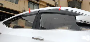 4 Gab. ! Par Hyundai SONATA 8 Sedans 2011. -. gadam Logu Aizsegu Markīzes Vējš, Lietus, Deflektoru apăērbs sejas aizsargs Aizsargs Ventilācijas Molding