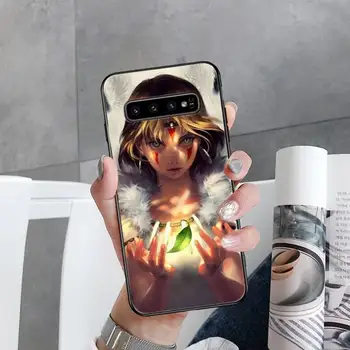 Princese Mononoke Telefonu Gadījumā Samsung Galaxy S5 S6 S7 S8 S9 S10 S10e S20 malas plus lite