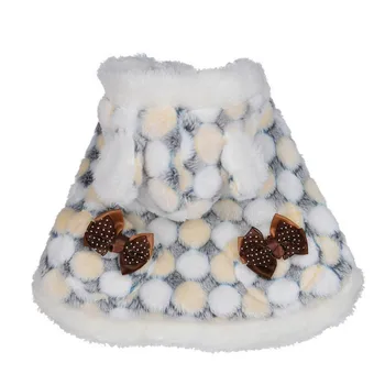 Mājdzīvnieku Kucēns, Meitenīte Džemperis Apģērbu Produkti Suņiem Ziemā Silts Cute Pet Džemperis Suņu Apģērbu Kleita ar Loku