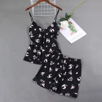 Tērpu Komplekti, 4 Gabali Drēbes+Nightdress+Top+Bikses, Zīda Satīna Peldmētelis Noteikts Vasaras Sleepwear Mežģīnes Naktsveļu Komplekts Sievietēm Pijama Mujer