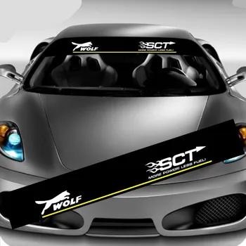 Augstas Kvalitātes Auto Stils Uzlīmes Banner Decal Sacīkšu Filmu par Ford Focus Vilks SCT Priekšējā Vējstikla