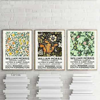 William Morris Vintage Plakāti un Izdrukas Classic Ziedu Raksts, Sienu Mākslas Audekla Glezna Muzejā Bildes Mājas Galerija Istaba Dekori