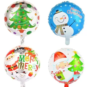 4gab 18Inch Ziemassvētku Folija Baloni, Hēlija Dekoru Santa Claus Ballon Sniegavīru Ziemassvētki Balonu Piepūšamie Puse Supplies for Home Jaunas