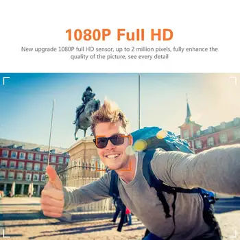 Mini Novērošanas Kameru Pārnēsājamo HD 1080P Cam Platleņķa Nakts Redzamības Kameras