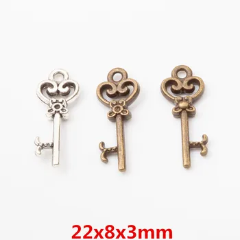 48pcs vintage atslēgu piekariņi piemērots Kulons Eiropas Stila DIY rotaslietas secinājumi 5722