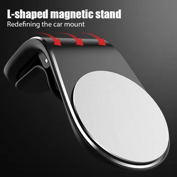 Magnētiskā L-Tipa Tālruņa Turētāju Automašīnas Spēcīgu Magnētismu Universālo Auto Magnētisko Tālruņa Turētājs Atbilstu Visiem Modelis, Mobilais