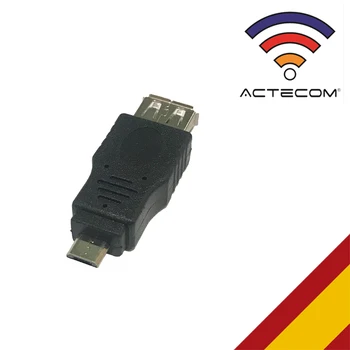 ACTECOM Adaptador Micro USB Mačo USB OTG Hembra Universālā Viedtālruni, Planšetdatoru