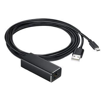 Micro - USB, lai RJ45 Ethernet Adapteris ar Barošanas bloku, lai Uguns TV,Uguns TV Stick,Chromecast Ultra o,Google, Home, Mini