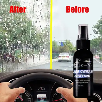 50ml Auto Vējstiklu Anti-Lietus Aģents Atpakaļskata Spogulis Repelentu Auto Stikla Pret Ūdens strūklu Auto-stils Logu Aprūpes Tīrītājs