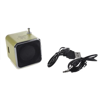 TD-V26 Portatīvie Mini Digital Skaļrunis ar Micro SD / TF / USB /FM (Zaļš)