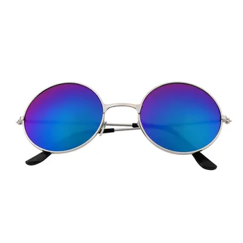 Unisex Modes Eleganti Retro Stila Sieviešu Apaļas Metāla Saulesbrilles Ar Uv Aizsardzību Luxury Vintage Brilles 6 Krāsas