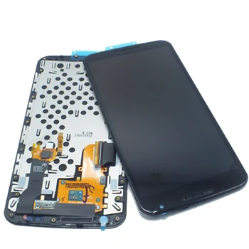 Teste AMOLED Par Moto Google Nexus 6 LCD XT1100 XT1103 Displejs LCD Ekrānā Pieskarieties Digitizer Montāža moto Nexus 6 lcd