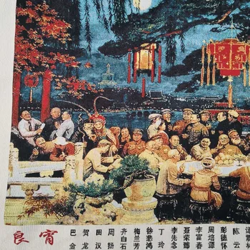 Ķīna vecā zīda Thangka, piemēram, karājas glezna, Izšuvumi Attēls Krāsošana 160x60cm