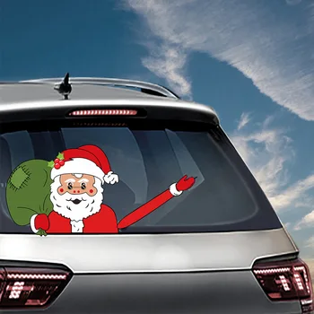 Ziemassvētku Auto Uzlīme Santa Claus, Sniegavīrs Uzlīmes, Priecīgus, Ziemassvētku Rotājumi Home 2020 Ziemsvētki Puse Rotājumi Navidad Dāvanas