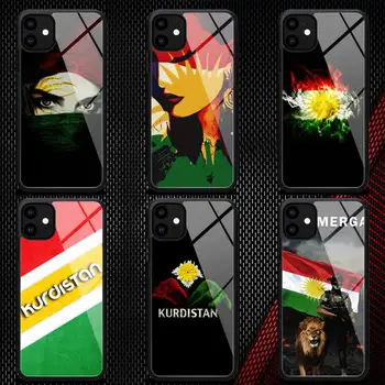 Vairumtirdzniecības Kurdistānas Karoga Telefonu Gadījumā Gumijas iPhone 12 11 Pro Max XS 8 7 6 6S Plus X 5S SE 2020. GADAM XR 12Mini gadījumā